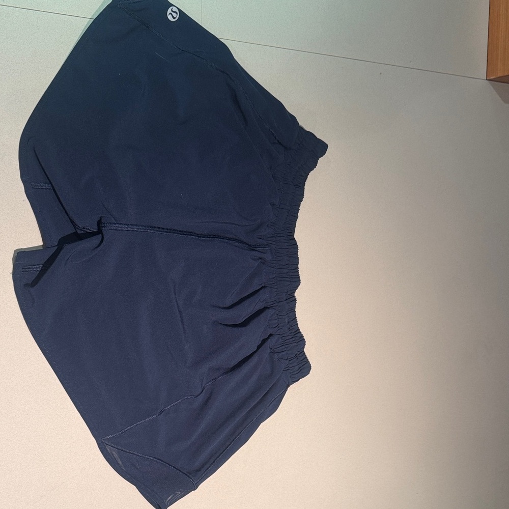 Navy Athletic Shorts running lululemon size 0 new